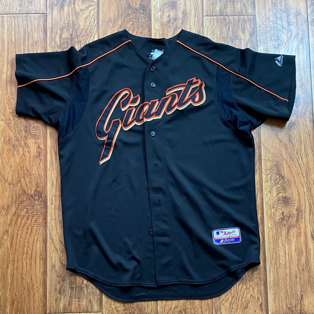 Majestic mens XL Black San Francisco Giants Jersey